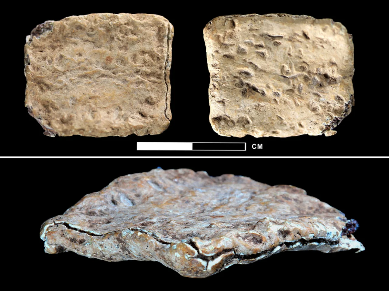 Mount Ebal Imprecation Text, folded lead tablet, 15th century BC