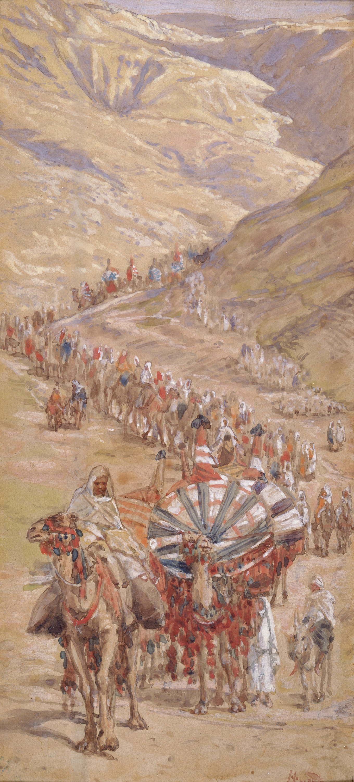 Painting by Jacques Tissot: The Caravan of Abraham