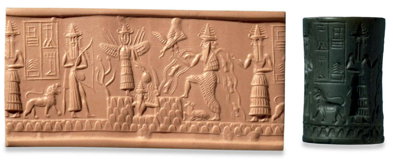 Enki (Lord of the Earth) was the Sumerian god of fresh water, wisdom, magic, exorcism, healing, virility, fertility, crafts, and art.