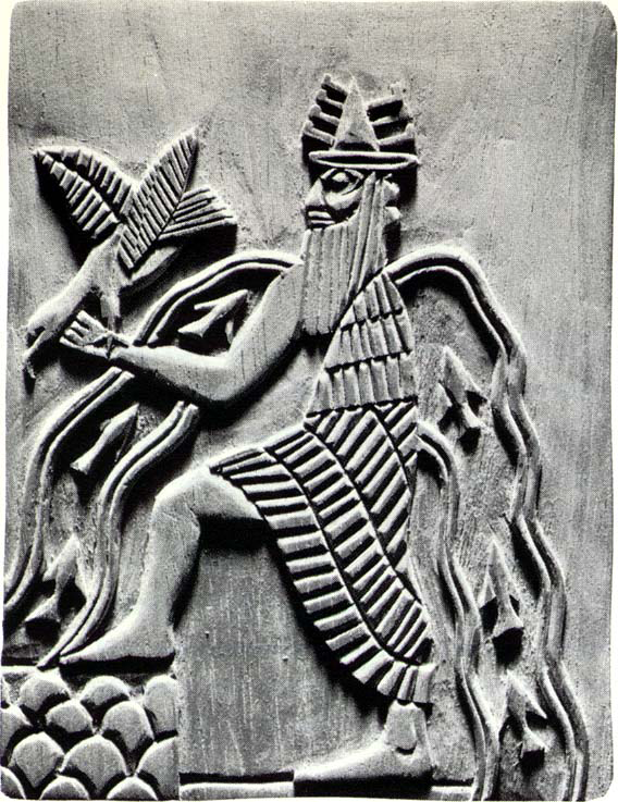 Enki (Lord of the Earth) was the Sumerian god of fresh water, wisdom, magic, exorcism, healing, virility, fertility, crafts, and art.