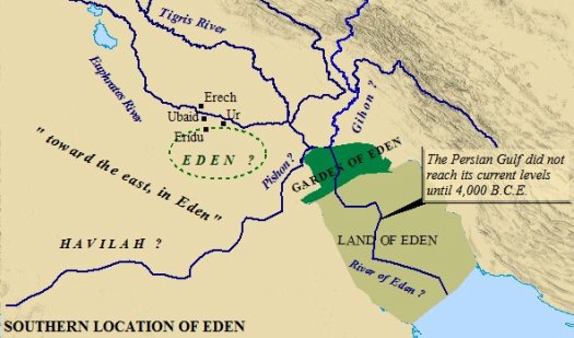 Location of Garden of Eden