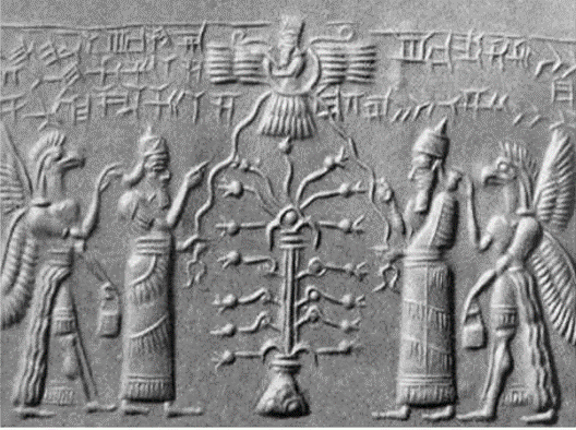 Sumerian Cylinder Seal: Tree of Life