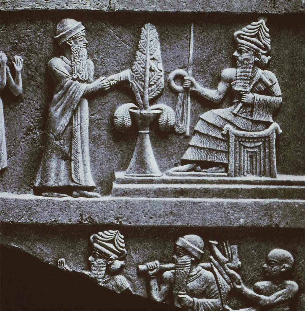 Ur-Nammu Stele: Watering Tree of Life for God