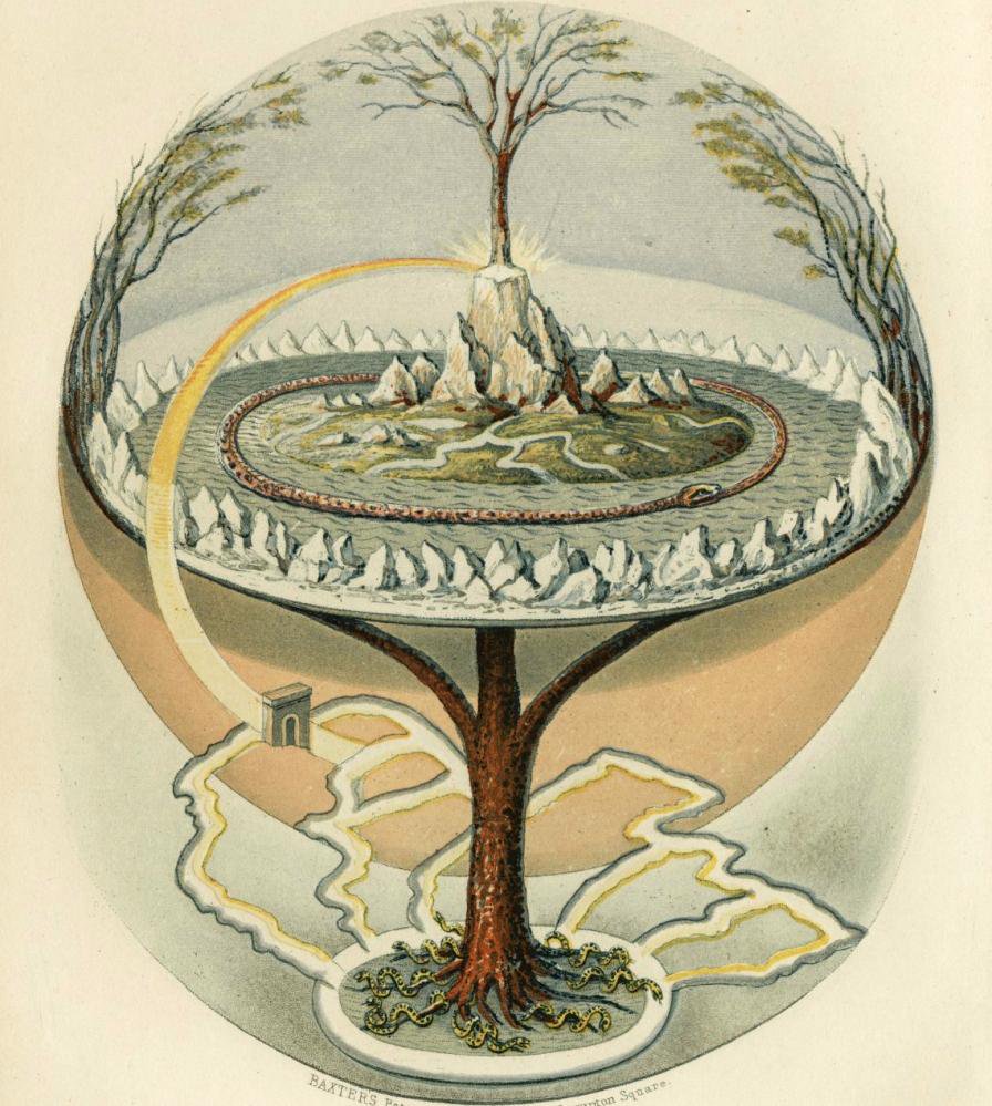 Yggdrasil, the Sacred World Ash of Norse Viking myths